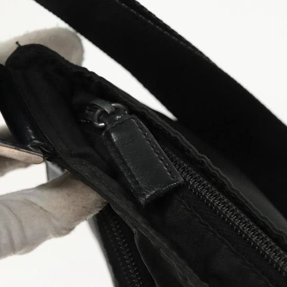 PRADA Shoulder Bag Nylon Black Silver Auth am7107 - Picture 15 of 16